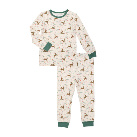 merry and bright modal magnetic no drama pajama long sleeve set