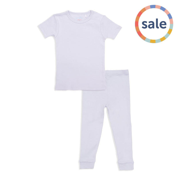 misty lilac organic cotton magnetic toddler pjs - pants-Magnetic Me