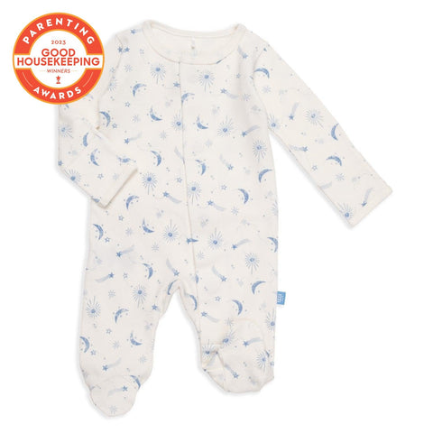 moon song organic cotton magnetic footie-Magnetic Me