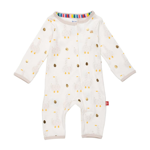 mummy goose organic cotton magnetic fuss free coverall