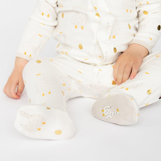 mummy goose organic cotton magnetic parent favorite footie
