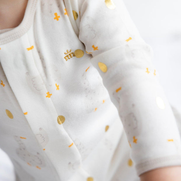 mummy goose organic cotton magnetic parent favorite footie