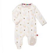 mummy goose organic cotton magnetic parent favorite footie