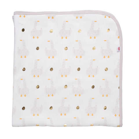 mummy goose organic cotton soothing swaddle blanket