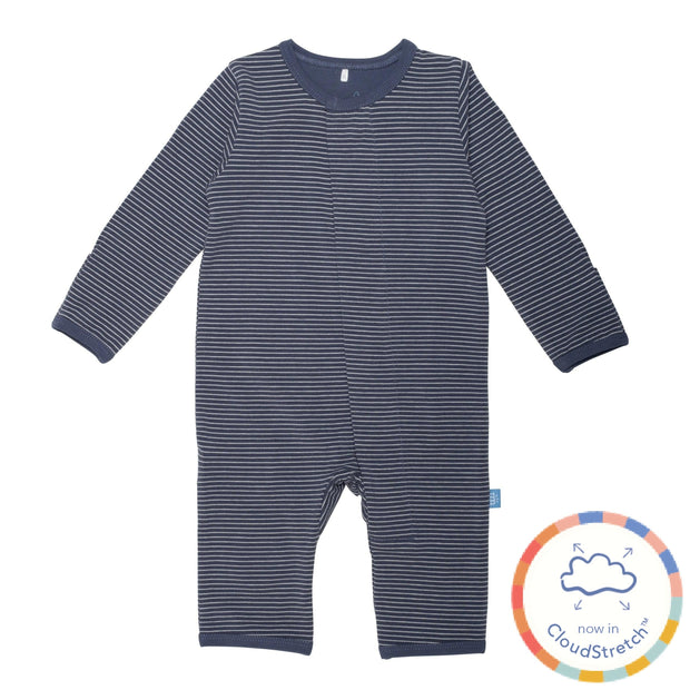 navy skinny stripe CloudStretch™ magnetic coverall-Magnetic Me