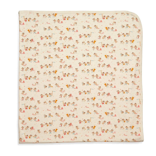 of mice & band organic cotton swaddle blanket-Magnetic Me