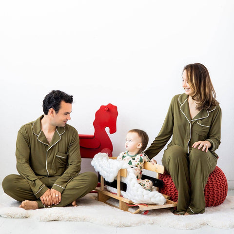 Olive Modal Magnetic Classic With A Twist PJs - Men-Magnetic Me
