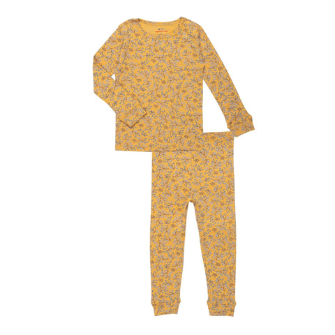 olive my love organic cotton magnetic no drama pajama long sleeve set