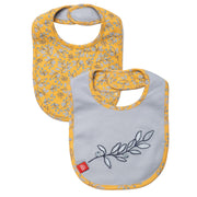 olive my love organic cotton magnetic stay dry infant reversible bib