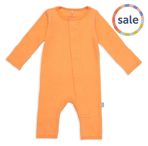 orange juice organic cotton magnetic coverall-Magnetic Me