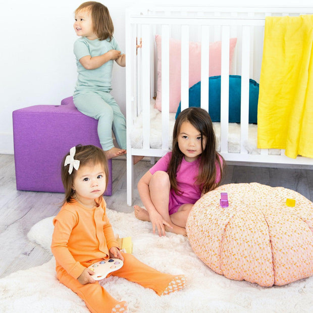 orange juice organic cotton magnetic footie-Magnetic Me