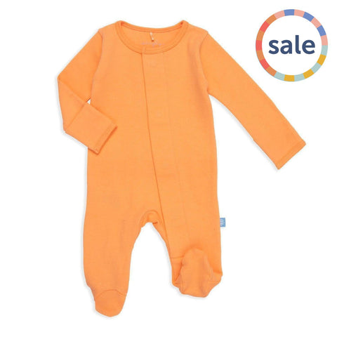 orange juice organic cotton magnetic footie-Magnetic Me