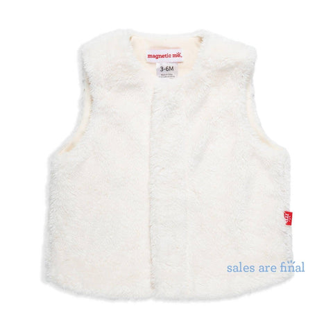 pearadise egret minky magnetic vest-Magnetic Me