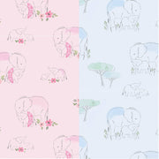 pink love you a ton modal elephant lovey blanket