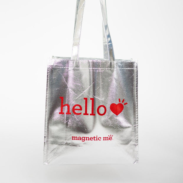 reusable silver tote bag-Magnetic Me