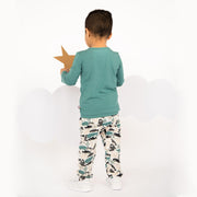 seas and greetings modal magnetic roll around long sleeve top + pant set