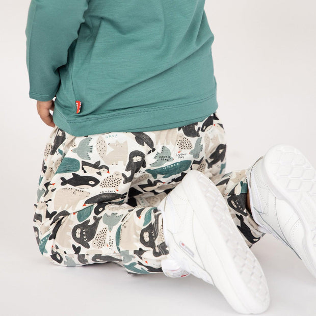 seas and greetings modal magnetic roll around long sleeve top + pant set