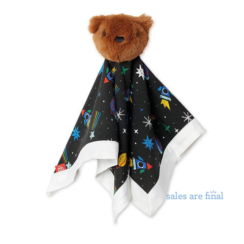 space chase modal bear lovey blanket