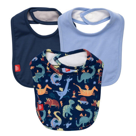 talon-ted modal magnetic stay dry infant bib 3-pack