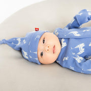 the balmoral of the story organic cotton magnetic cozy sleeper gown + hat set