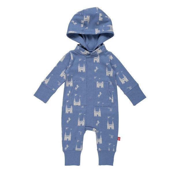 the balmoral of the story organic cotton magnetic hooded coverall