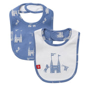 the balmoral of the story organic cotton magnetic stay dry infant reversible bib