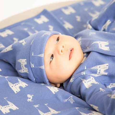the balmoral of the story organic cotton soothing swaddle blanket