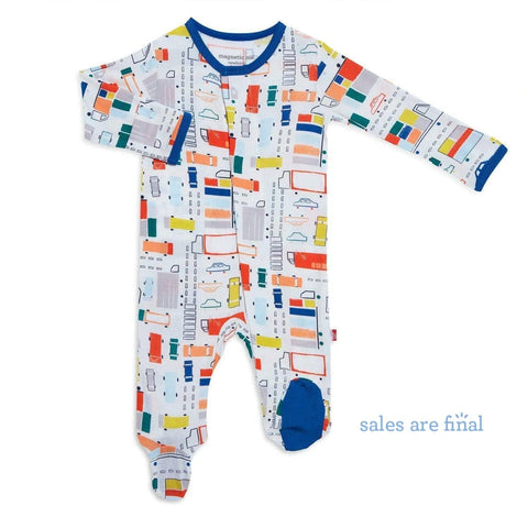 traffic jammies modal magnetic footie-Magnetic Me