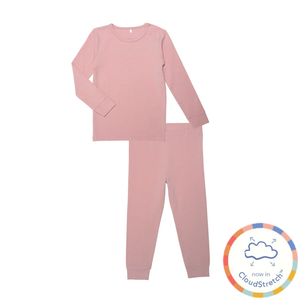 vintage pink CloudStretch™ magnetic kids pajama set-Magnetic Me
