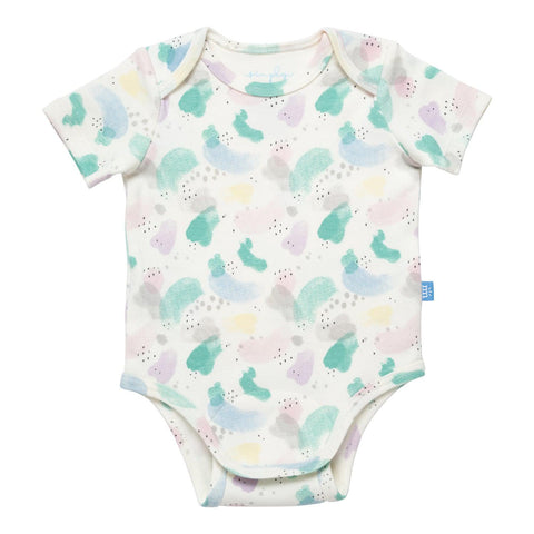 watercolor organic cotton magnetic bodysuit