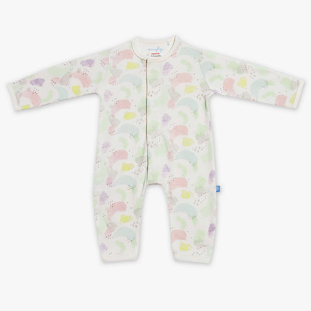 watercolor organic cotton magnetic coverall