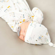 welcome wagon modal magnetic cozy sleeper gown + hat set