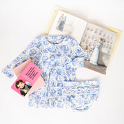 women of science modal magnetic little baby dress + diaper cover set