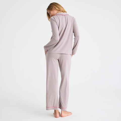 women's dovetail modal magnetic classic with a twist long sleeve pajama set