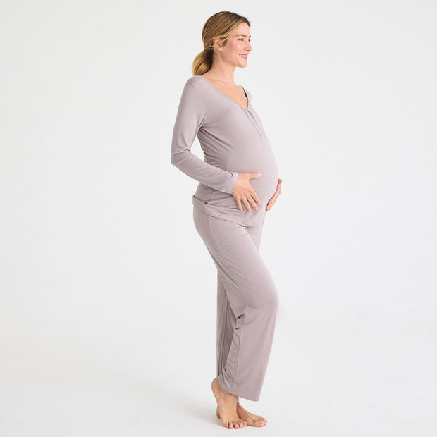 women's dovetail modal magnetic signature long sleeve pajama set