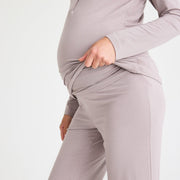 women's dovetail modal magnetic signature long sleeve pajama set