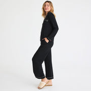 women's onyx modal magnetic classic with a twist long sleeve pajama set