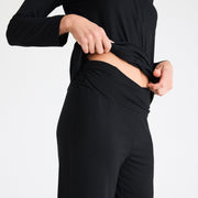 women's onyx modal magnetic signature long sleeve pajama set
