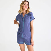 women's starless night modal magnetic classic with a twist short sleeve pajama set
