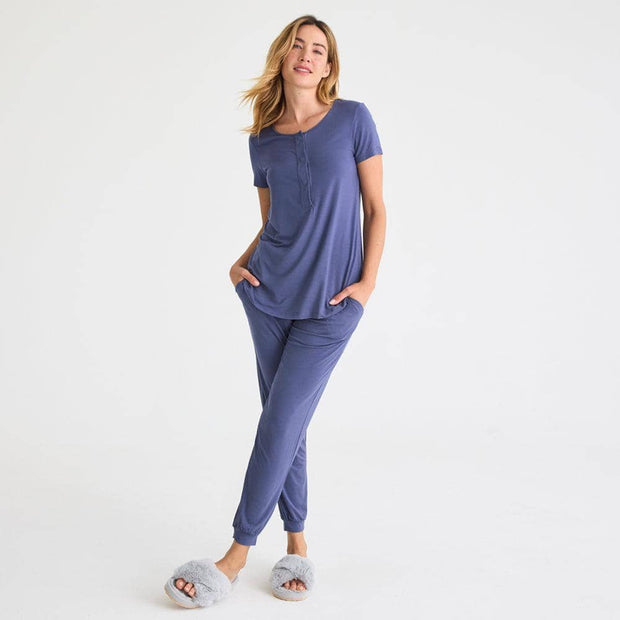 women's starless night modal magnetic short sleeve jogger set