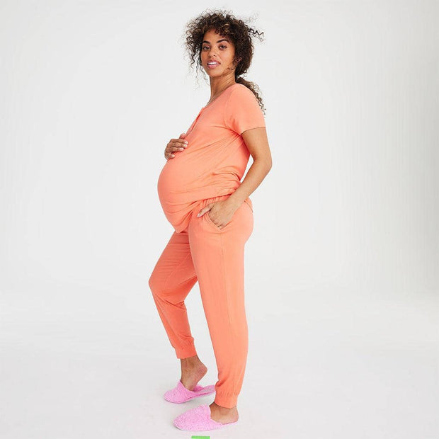 tangerine dream magnetic signature short sleeve pajama set-Magnetic Me