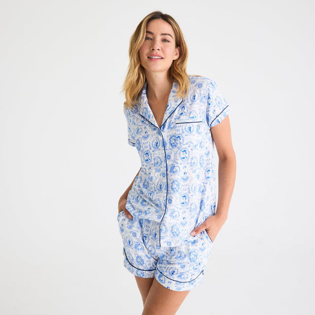 women's women of science modal magnetic classic with a twist short sleeve pajama set