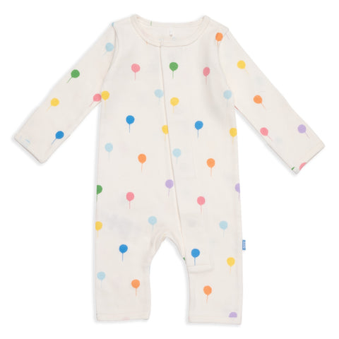 balloon dream organic cotton magnetic coverall