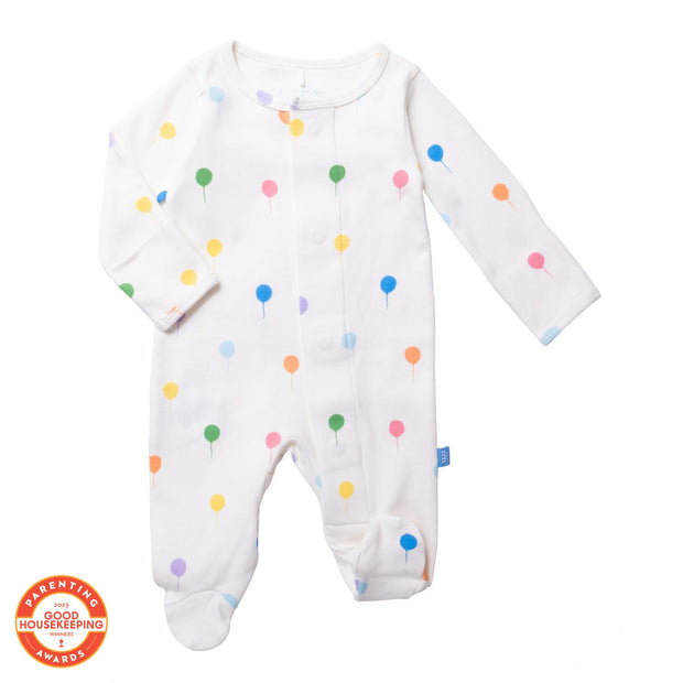 balloon dream organic cotton magnetic footie