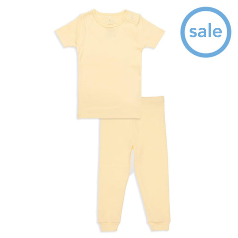 banana pudding organic cotton magnetic toddler pjs - pants-Magnetic Me