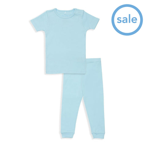 blue water organic cotton magnetic toddler pjs - pants-Magnetic Me