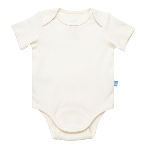 cream organic cotton magnetic bodysuit