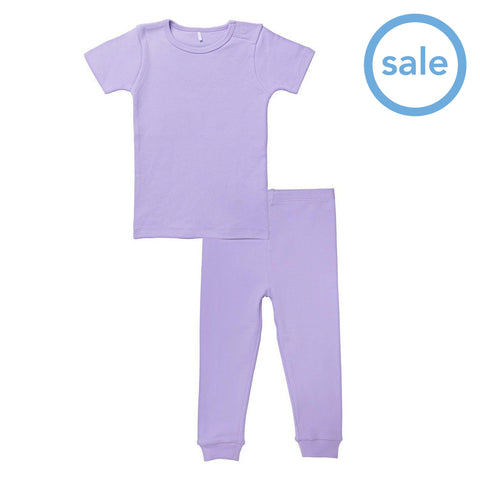 lavender latte organic cotton magnetic toddler pjs - pants-Magnetic Me