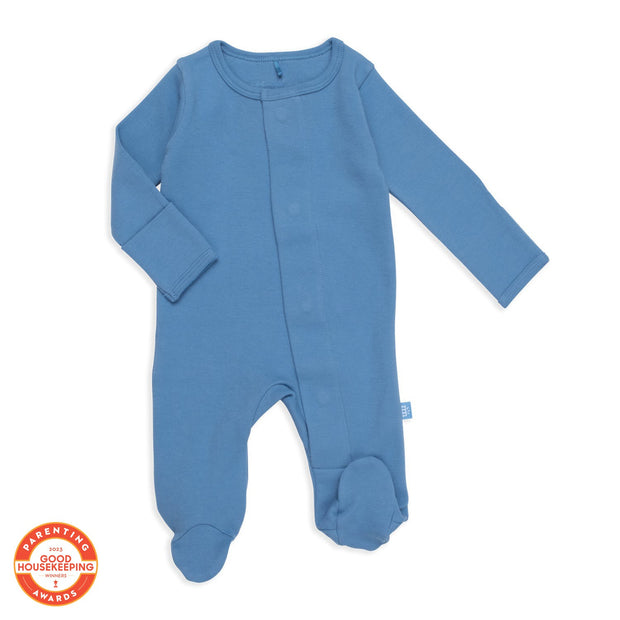 midnight river organic cotton magnetic footie