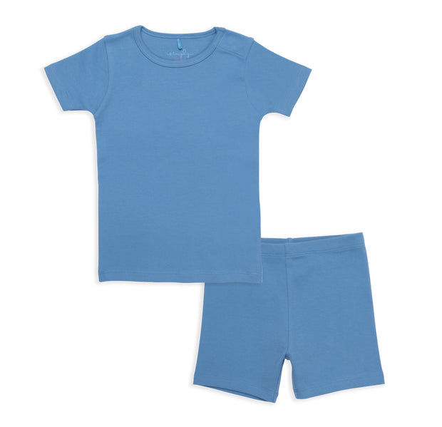 midnight river organic cotton magnetic toddler pjs - shorts